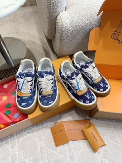 Alternative view of LV Sneakers & Trainers Canvas-Leather (Blue-White-Brown) EU35-46 C60202606032350149