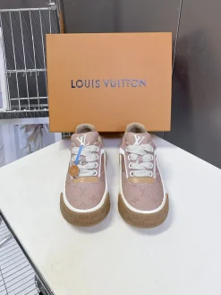 Alternative view of LV Sneakers & Trainers Canvas-Leather (Pink-White-Brown) EU35-45 C10202606032344129