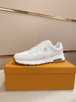 LV Sneakers & Trainers Canvas-Leather (White-Brown-Gold-Purple) EU38-44 B21202606032325109