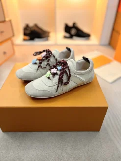 Alternative view of LV Sneakers & Trainers Canvas-Suede (Beige-Burgundy) EU35-42 B70202606032405119