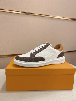 LV Sneakers & Trainers Coated Canvas-Leather (White-Brown) EU38-44 B10202606032376109