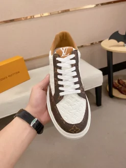 Alternative view of LV Sneakers & Trainers Coated Canvas-Leather (White-Brown) EU38-44 B10202606032376109