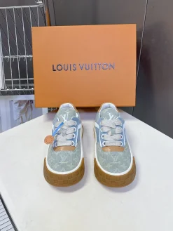 Alternative view of LV Sneakers & Trainers Denim-Leather (Blue-White-Brown) EU35-45 C10202606032348129