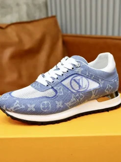 LV Sneakers & Trainers Denim-Mesh (Blue-White-Gold-Black) EU39-44 C40202606033318139