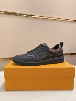 LV Sneakers & Trainers Leather-Canvas (Black-Brown-Orange) EU38-44 B10202606032360109