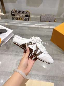 LV Sneakers & Trainers Leather-Canvas (White-Brown) EU35-40 B60202606032417119