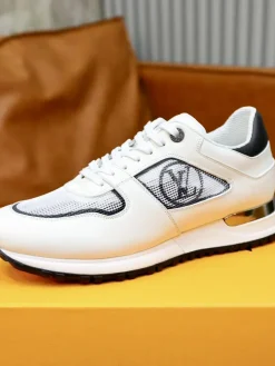 LV Sneakers & Trainers Leather-Mesh (White-Black-Gold) EU39-44 C40202606032337139