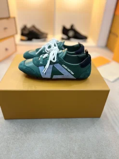 LV Sneakers & Trainers Leather-Suede (Green-Blue-White) EU35-42 B70202606032406119