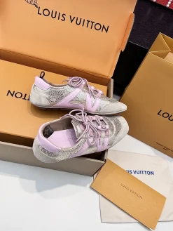 LV Sneakers & Trainers Leather-Suede (Pink-Gold-Beige) EU35-41 C90202606032312159
