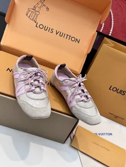 Alternative view of LV Sneakers & Trainers Leather-Suede (Pink-Gold-Beige) EU35-41 C90202606032312159