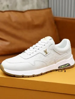 LV Sneakers & Trainers Leather (White-Brown-Gold-Green) EU38-44 B20202606032381109