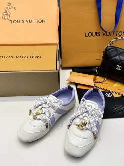 Alternative view of LV Sneakers & Trainers Leather (White-Purple-Gold) EU35-41 D20202606032316169