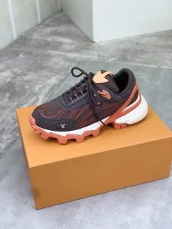 LV Sneakers & Trainers Mesh-Leather (Brown-Orange-White) EU39-45 C60202606032414149