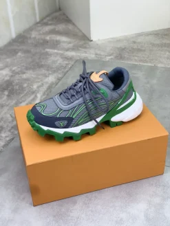 LV Sneakers & Trainers Mesh-Leather (Grey-Green-Navy-White) EU39-45 C60202606032415149