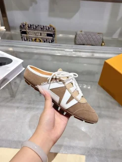 LV Sneakers & Trainers Suede (Brown-White-Beige) EU35-40 B60202606032400119