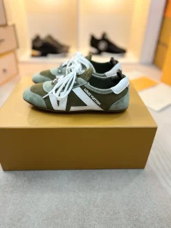 LV Sneakers & Trainers Suede-Canvas (Green-White) EU35-42 B70202606032402119