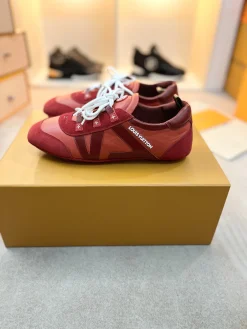 LV Sneakers & Trainers Suede-Leather (Red-Burgundy) EU35-42 B70202606032407119