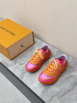 LV Sneakers & Trainers Textile-Leather (Orange-Pink-Yellow) EU35-41 C00202606032311129