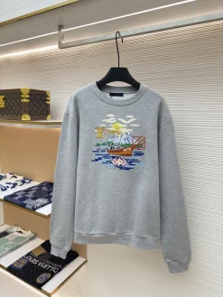LV Sweaters & Knitwear Cotton (Gray-Multi) XS-L B45202606131003119