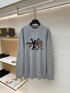 LV Sweaters & Knitwear Knit (Grey-Orange-Black) XS-L B95202606130808139