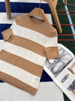 Alternative view of LV Sweaters & Knitwear Wool (Brown-White) S-M-L C25202606010958139