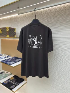 Alternative view of LV T-shirts & Vests Cotton (Black-White) S-XL A0520260613026179