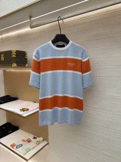LV T-shirts & Vests Cotton (Blue-Orange-White) S-XL B05202606130697109