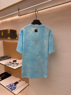 Alternative view of LV T-shirts & Vests Cotton (Blue-White) XS-L A4020260613066989
