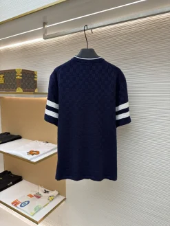 Alternative view of LV T-shirts & Vests Cotton (Navy-White) S-XL B00202606130468109