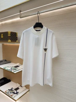 LV T-shirts & Vests Cotton (White-Blue-Black) S-XL A2520260613040679