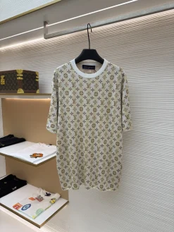 LV T-shirts & Vests Cotton (White-Brown) S-XL B40202606130136119