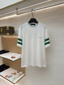 LV T-shirts & Vests Cotton (White-Green) S-XL B00202606130466109