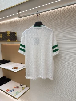 Alternative view of LV T-shirts & Vests Cotton (White-Green) S-XL B00202606130466109