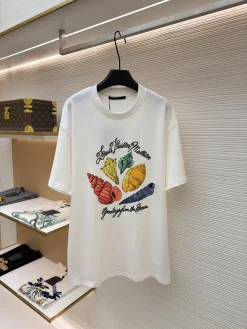 LV T-shirts & Vests Cotton (White-Red-Yellow-Green-Blue) S-XL A2020260613061579