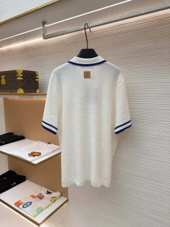 Alternative view of LV T-shirts & Vests Knit (White-Blue) S-XL B15202606130271109