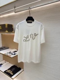 LV T-shirts & Vests Knit (White-Gold) XS-L A95202606130260109