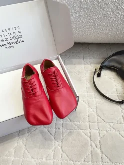 Alternative view of MAISON MARGIELA Flats & Loafers Leather (Red-Black) EU35-39 B70202606032420119