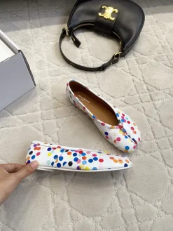 MAISON MARGIELA Flats & Loafers Leather (White-Multi-Color) EU35-39 B80202606032421129