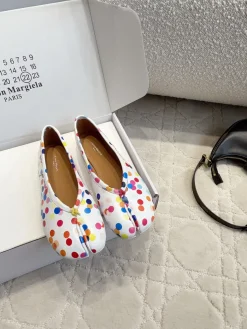 Alternative view of MAISON MARGIELA Flats & Loafers Leather (White-Multi-Color) EU35-39 B80202606032421129