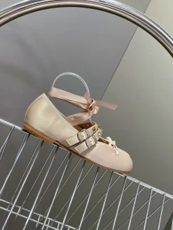 MAISON MARGIELA Flats & Loafers Satin (Beige) EU35-40 B80202606032425129