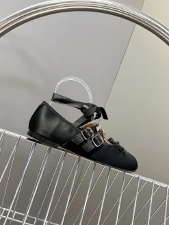 MAISON MARGIELA Flats & Loafers Satin (Black) EU35-40 B80202606032423129