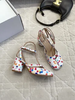 MAISON MARGIELA Pumps & Heels Leather (White-Multi-Color) EU35-39 B90202606032427129