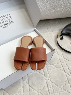 Alternative view of MAISON MARGIELA Sandals & Mules Leather (Brown) EU35-39 B40202606032433109