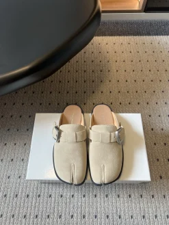 Alternative view of MAISON MARGIELA Slides & Slippers Suede (Beige-Black) EU35-41 B60202606032437119