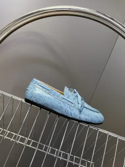 MIU MIU Boat Shoes & Espadrilles Embossed Leather (Light Blue) EU35-41 B70202606032449119