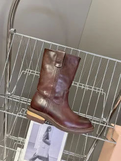 MIU MIU Boots & Booties Leather (Brown) EU35-41 D50202606032454169