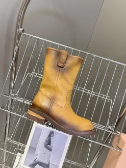 MIU MIU Boots & Booties Leather (Brown) EU35-41 D50202606032455169