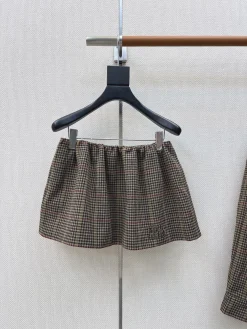 MIU MIU Coats & Jackets Custom Wool Check Fabric S-M-L B45202606010736119