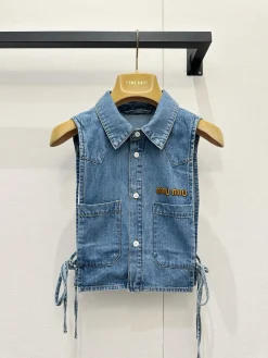 Alternative view of MIU MIU Coats & Jackets Denim (Blue) S-M-L B55202606011641119