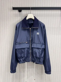 MIU MIU Coats & Jackets Polyester (Blue) S-M-L C05202606011772129